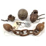 Wood Snuff Containers Five