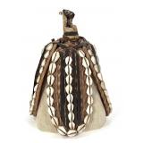 Cowrie Shell And Fiber Hat