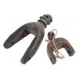 Wood Heddle Pulleys From The Ivory Coast
