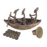 Asante Metal Trinkets And Ring From Ghana