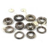 African Metal Worked Rings Ten