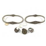 Metal Armlets With Rings