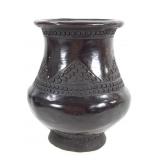 Ceramic Pot With Circle Designs