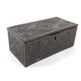 Carved Floral Wood Box