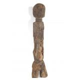 Carved Female Figural Wood Statue