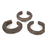 Brass Link Bangles Three