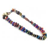 Heavy Multi-Color Glass Bead Necklace