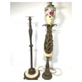 Floor Lamp Base w/ Marble & Homemade Lamp Base