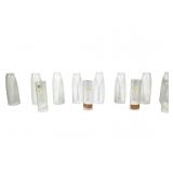 12 Assorted OIl Lamp Chimney