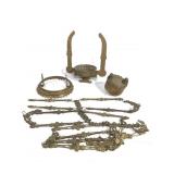 Antique Brass & Copper Lamp Parts