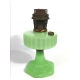 VTG Aladdin Jadeite Corinthian Oil Lamp B-111