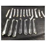 Rare Cut Crystal Chandelier Drop Pendants