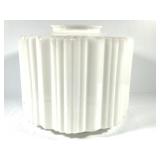 Vintage Art Deco Ribbed Milk Glass Globe / Shade