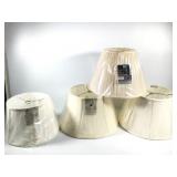 4 New Off White Medium Lamp Shades