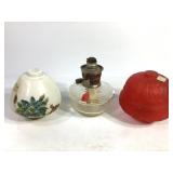 3 Oil Lamp Fonts - Ruby Satin