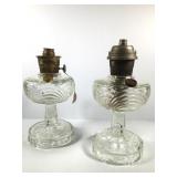 Pair Aladdin Mod B Washington Drape Oil Lamps