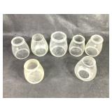 7 Clear Glass Lantern Globes