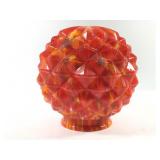 Diamond Pattern Art Glass Light Shade / Globe