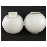 2 Large Street Light Glass Globes