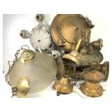 Lg Box of Misc Light Fixtures