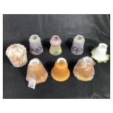 8 Various Glass Lamp Fixture Shades