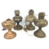 Various Metal Oil Lamps Rayos Aladdin