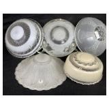 Various Glass 3 Point Hanging Glass Shades