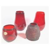 4 Cranberry Lantern Shades Dietz & Others