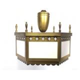 VTG Hexagonal Cross Church Pendant Light