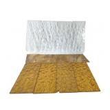 Clear Amber Caramel Cut Stained Glass Pieces