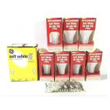 Sm Box of Mostly 3 Way Light Bulbs + Others