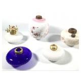 5 Mixed Styles Antique to Vintage Oil Lamp Fonts