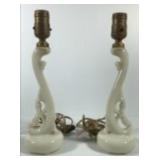 Pair of Matching Aladdin Alacite Lamp Bases
