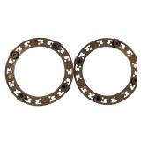 2 - 25" Hanging Candelabra Hoops