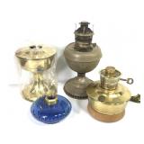B&H Oil Lamp & Various Lamp Parts
