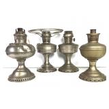 3 Metal Aladdin Oil Lamps 1 B&H 4 Total