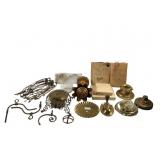 Misc. Brass Cast & Other Metal Lamp Parts
