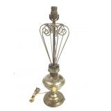 Electrified Aladdin Model 9 Nickel Plated Oil Lamp