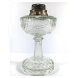 Aladdin Greenish Clear Lincoln Drape Oil Lamp