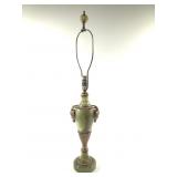 Gilt Bronze-Mounted Green Onyx Table Lamp