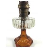 Aladdin B-106 Corinthian Clear /Amber Oil Lamp