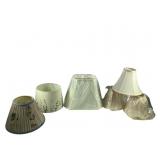 6 Misc Small Lamp Shades of Various Styles