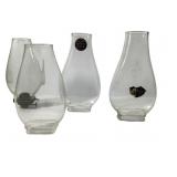 4 P&G Rectangle Oil Lamp Shades w/Burner on 1