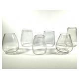 6 Unusual Thick Clear Glass Lamp Shades