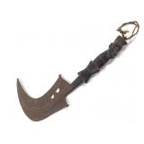 Mangbetu Trumbash Knife With Carved Figural Handle