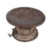 Wood & Fiber Stool w Compartment
