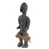 Keaka Fetish Statue With Raffia From Nigeria