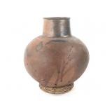 Polychrome Terracotta Pot With Stand