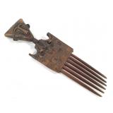 Akan Wood Comb From Ghana