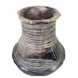 Igbo Ceramic Carved Pot From Nigeria